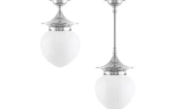 Badrumslampor Tak<Karlskrona Lampfabrik Dahlberg 100 - Förnicklad Badrum IP24