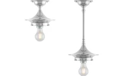 Badrumslampor Tak<Karlskrona Lampfabrik Dahlberg 100 - Förnicklad Badrum IP24