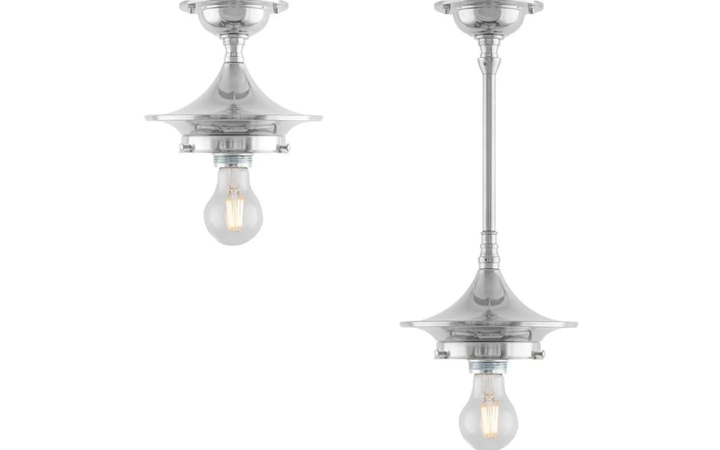 Badrumslampor Tak<Karlskrona Lampfabrik Dahlberg 100 - Förnicklad Badrum IP24