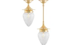 Karlskrona Lampfabrik Dahlberg 80 - Mässing Badrum IP24* Badrumslampor Tak