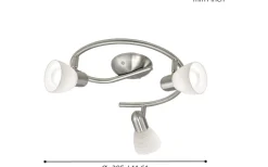 Dakar Takspotlight 30cm Nickel