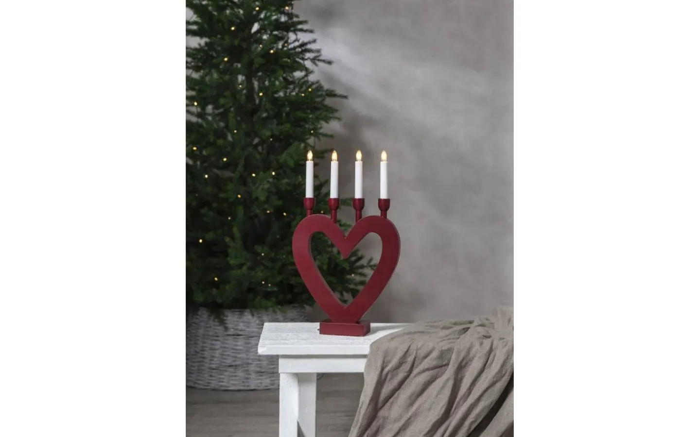 Visa Alla Adventsljusstakar|Adventsljusstakar 31-60 Cm<Star Trading Dala Adventsljusstake 45cm Röd