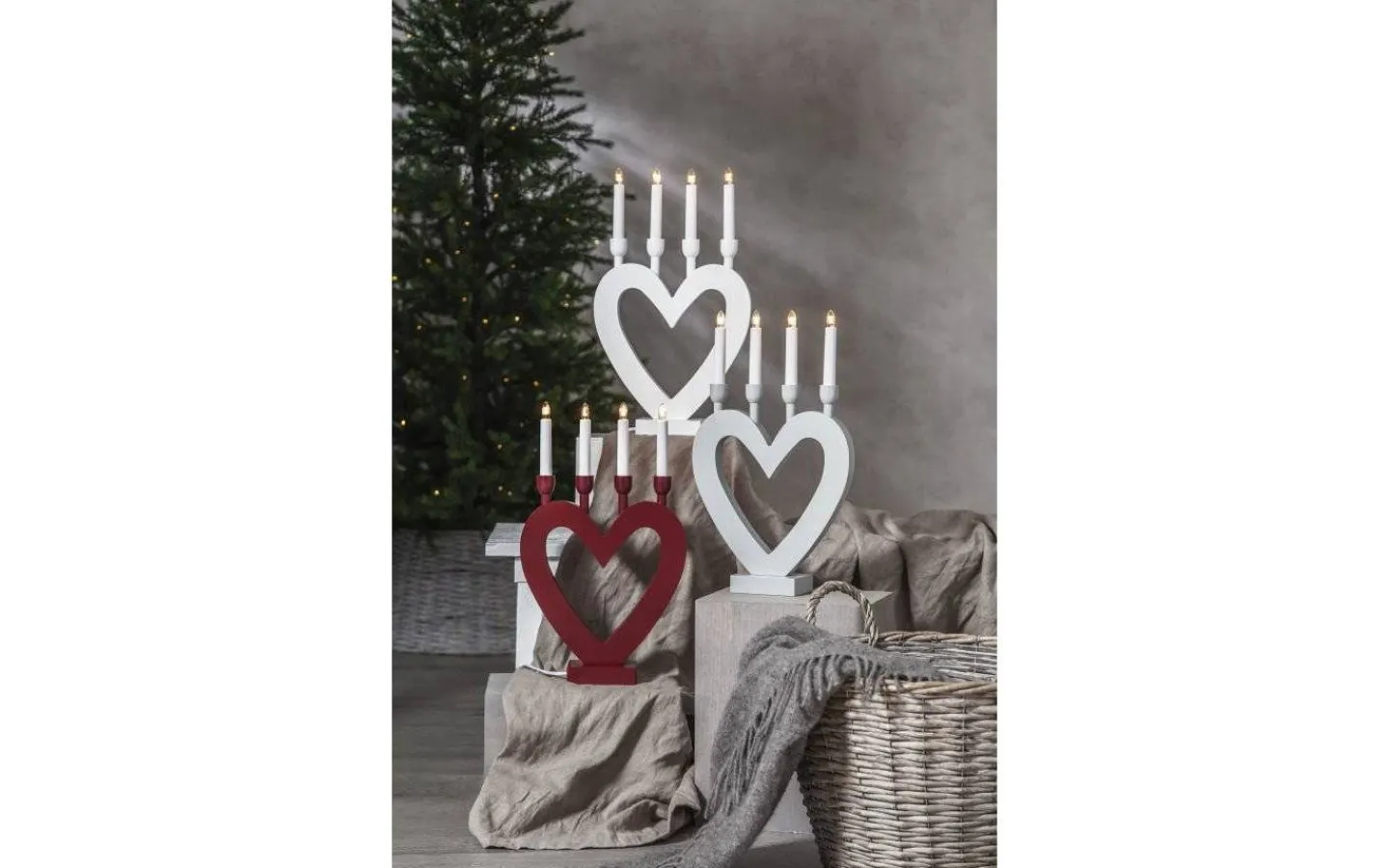 Visa Alla Adventsljusstakar|Adventsljusstakar 31-60 Cm<Star Trading Dala Adventsljusstake 45cm Röd