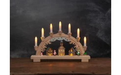 Visa Alla Adventsljusstakar|Adventsljusstakar 0-30 Cm<Star Trading Dassel Ljusstake LED Natur 29cm