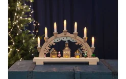 Visa Alla Adventsljusstakar|Adventsljusstakar 0-30 Cm<Star Trading Dassel Ljusstake LED Natur 29cm