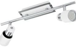 Avlånga Takspotlights|Takspot Med 2 Lampor<Eglo Davida Takspotlight 39cm GU10 LED 3000K 2x5W Vit