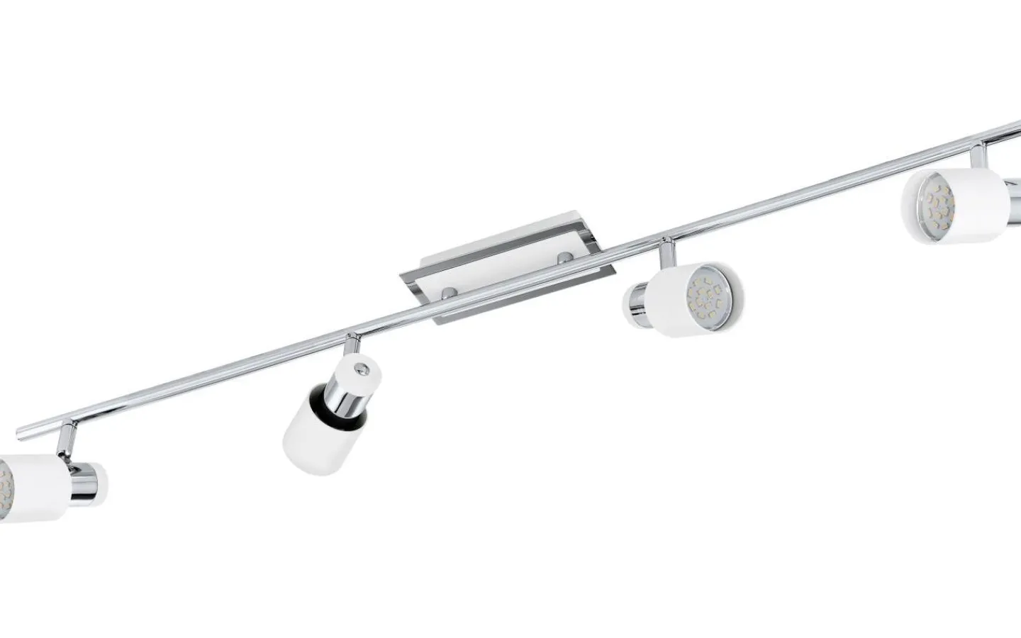 Avlånga Takspotlights|Takspot Med Minst 4 Lampor<Eglo Davida Takspotlight 78cm GU10 LED 3000K 4x5W Vit