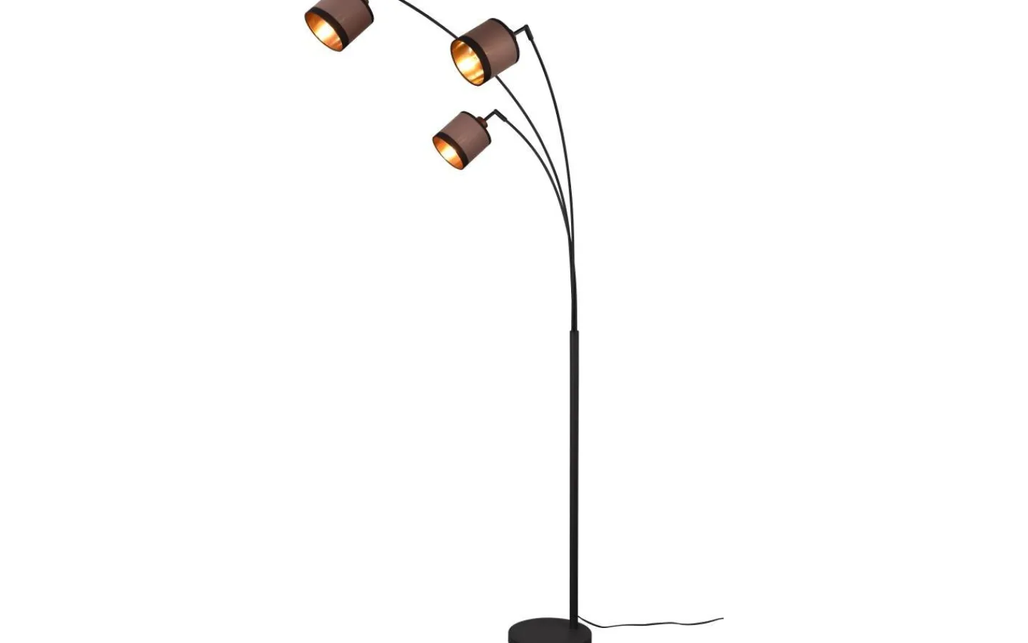 Reality Davos Golvlampa 3-delad E14 matt svart/grå* Golvlampor|Golvläslampor