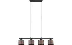 Avlånga Taklampor<Reality Davos Takpendel 4-delad E14 matt svart/grå