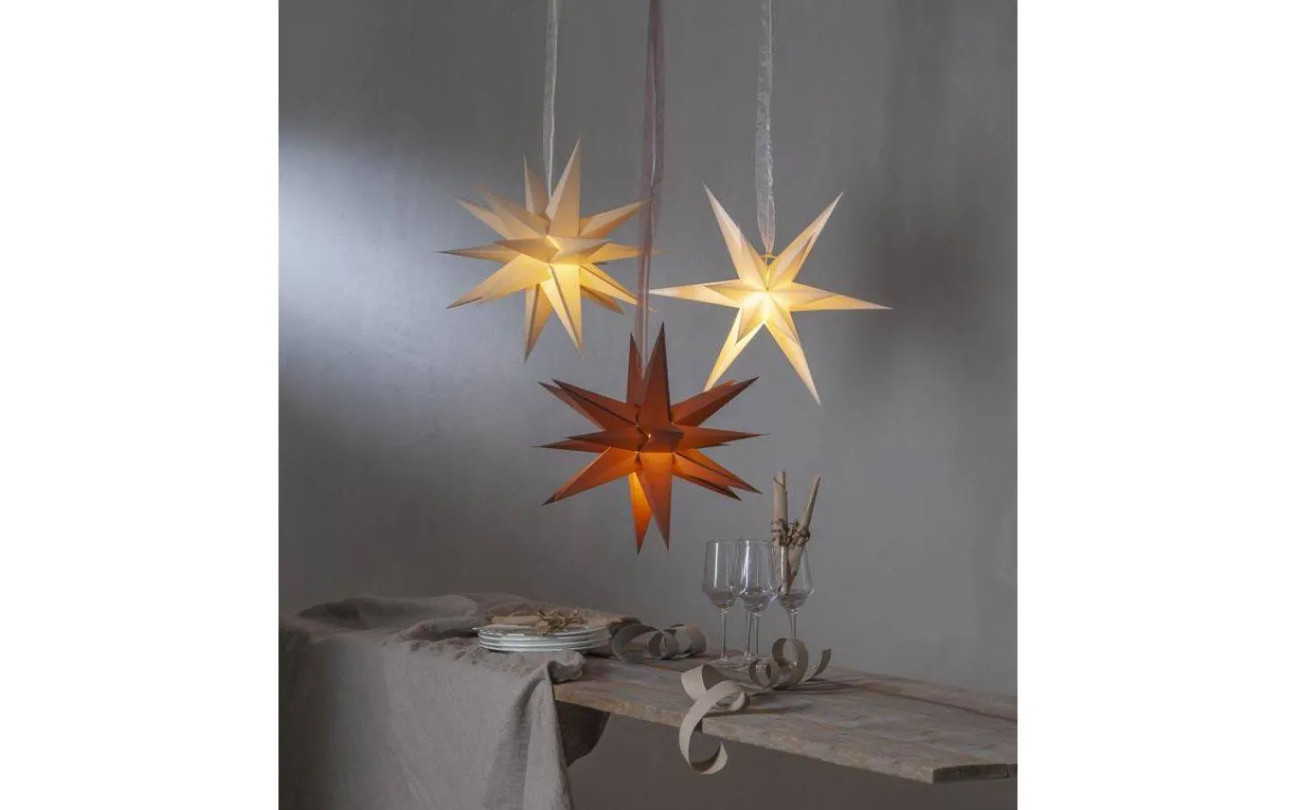 Visa Alla Julstjärnor|Julstjärnor Utan Sladd<Star Trading December Julstjärna 45cm Brun