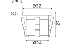 Hidealite Decklight System Garden 3000K 0,8W 12V IP67* System Garden Hide-A-Lite