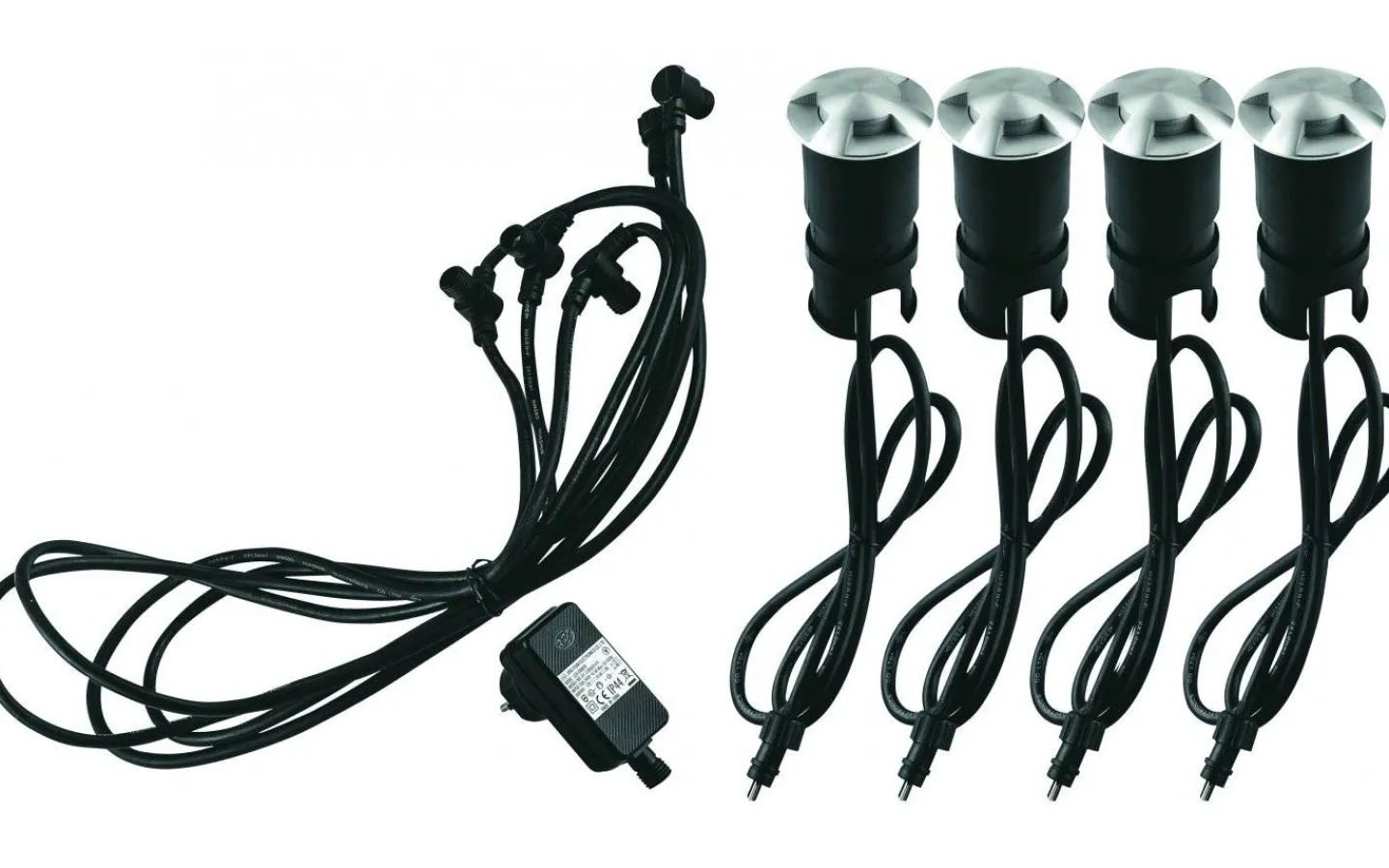 Malmbergs Decklight Tellus IV LED Komplett Kit 4x1,1W* Decklights Led|Markbelysning