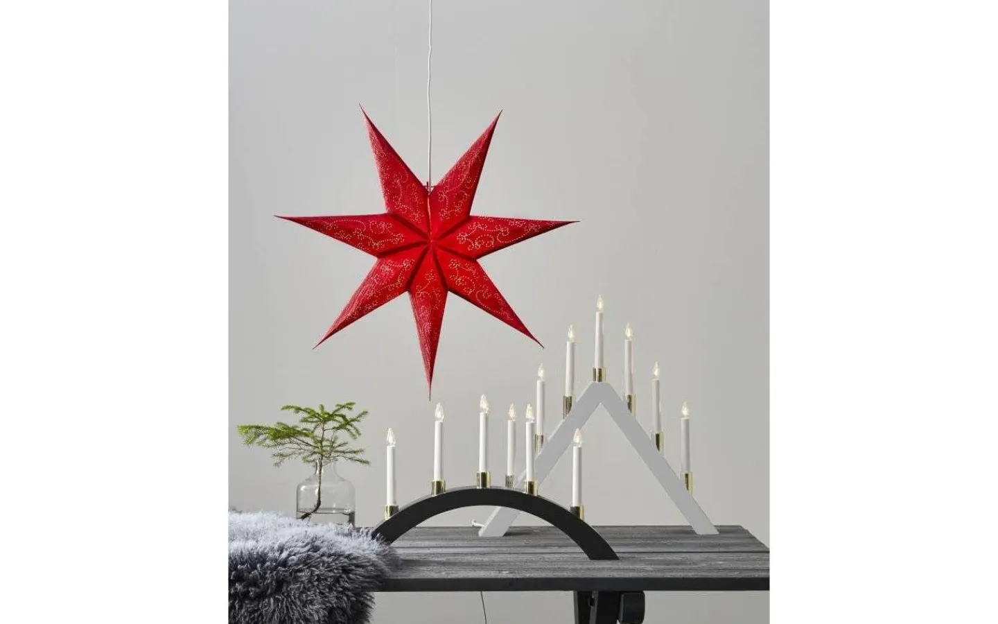 Visa Alla Julstjärnor|Julstjärnor Utan Sladd<Star Trading Decorus Pappstjärna 63cm Röd