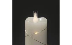 Blockljus Inomhus|Blockljus Inomhus<Konstsmide Deep Batteridrivet Blockljus med Ljusslinga 5x17,8cm Vit