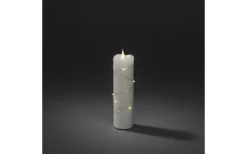 Blockljus Inomhus|Blockljus Inomhus<Konstsmide Deep Batteridrivet Blockljus med Ljusslinga 5x17,8cm Vit