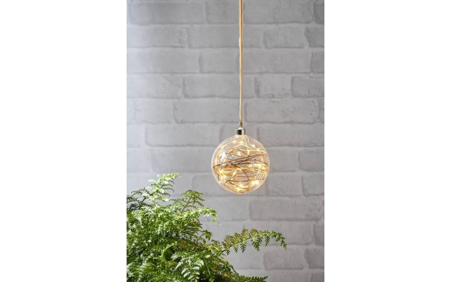 Star Trading Dekoration Glaskula Glow 15cm* Julpynt Inomhus