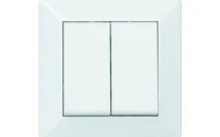 Strömställare/Vägguttag<Malmbergs Delta Strömbrytare, Utan glimlampa, Kron, RAL 9001