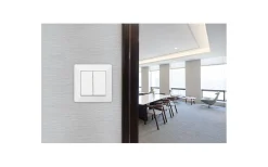 Strömställare/Vägguttag<Malmbergs Delta Strömbrytare, Utan glimlampa, Kron, RAL 9001