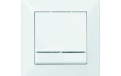 Strömställare/Vägguttag<Malmbergs Delta Strömbrytare, Utan glimlampa, Dubbeltrapp, RAL 9001