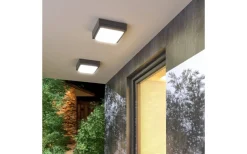 Delta Vägglampa E27 Antracitgrå IP54