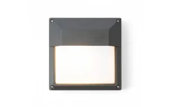 Delta Vägglampa E27 Antracitgrå IP54