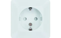 Strömställare/Vägguttag<Malmbergs Delta Vägguttag, 1-vägs, utanpåliggande, jordat