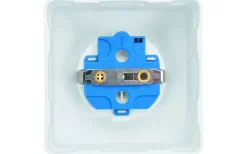 Strömställare/Vägguttag<Malmbergs Delta Vägguttag, 1-vägs, utanpåliggande, jordat