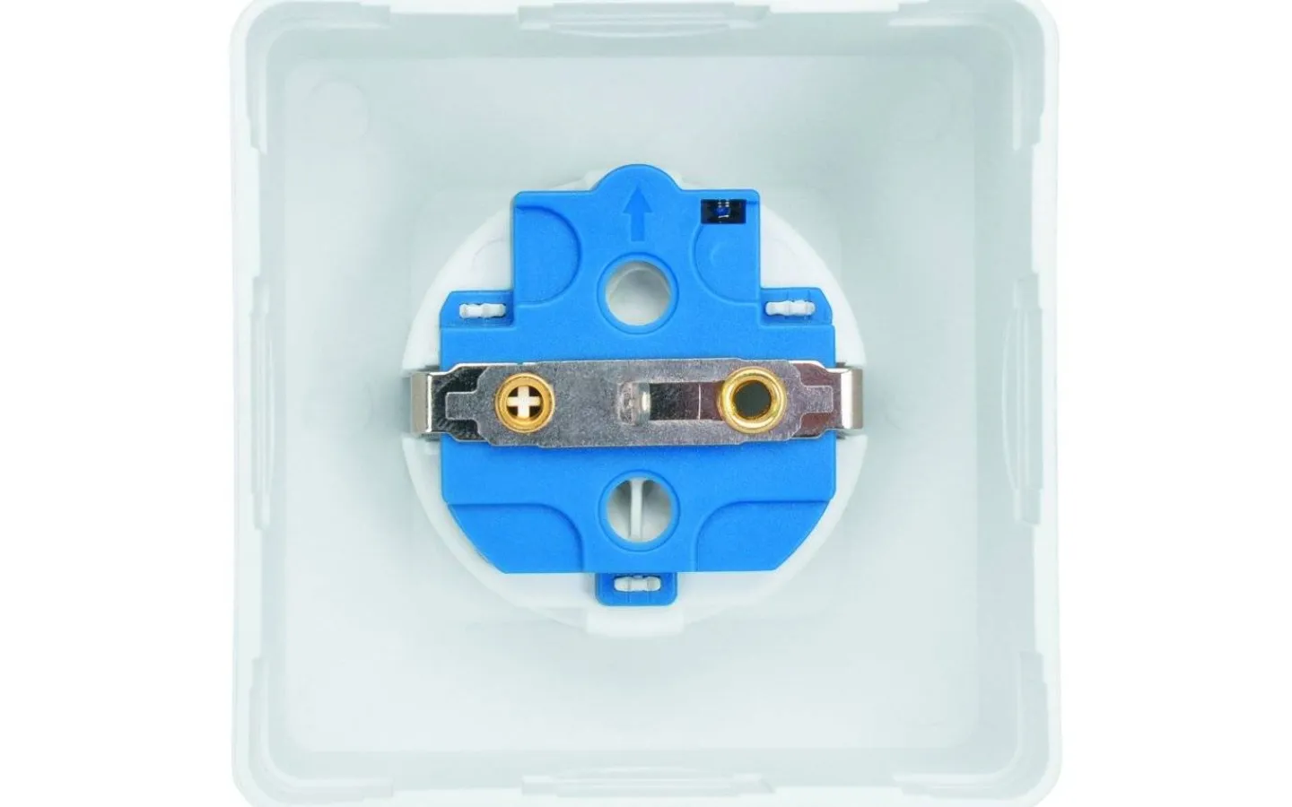 Strömställare/Vägguttag<Malmbergs Delta Vägguttag, 1-vägs, utanpåliggande, jordat