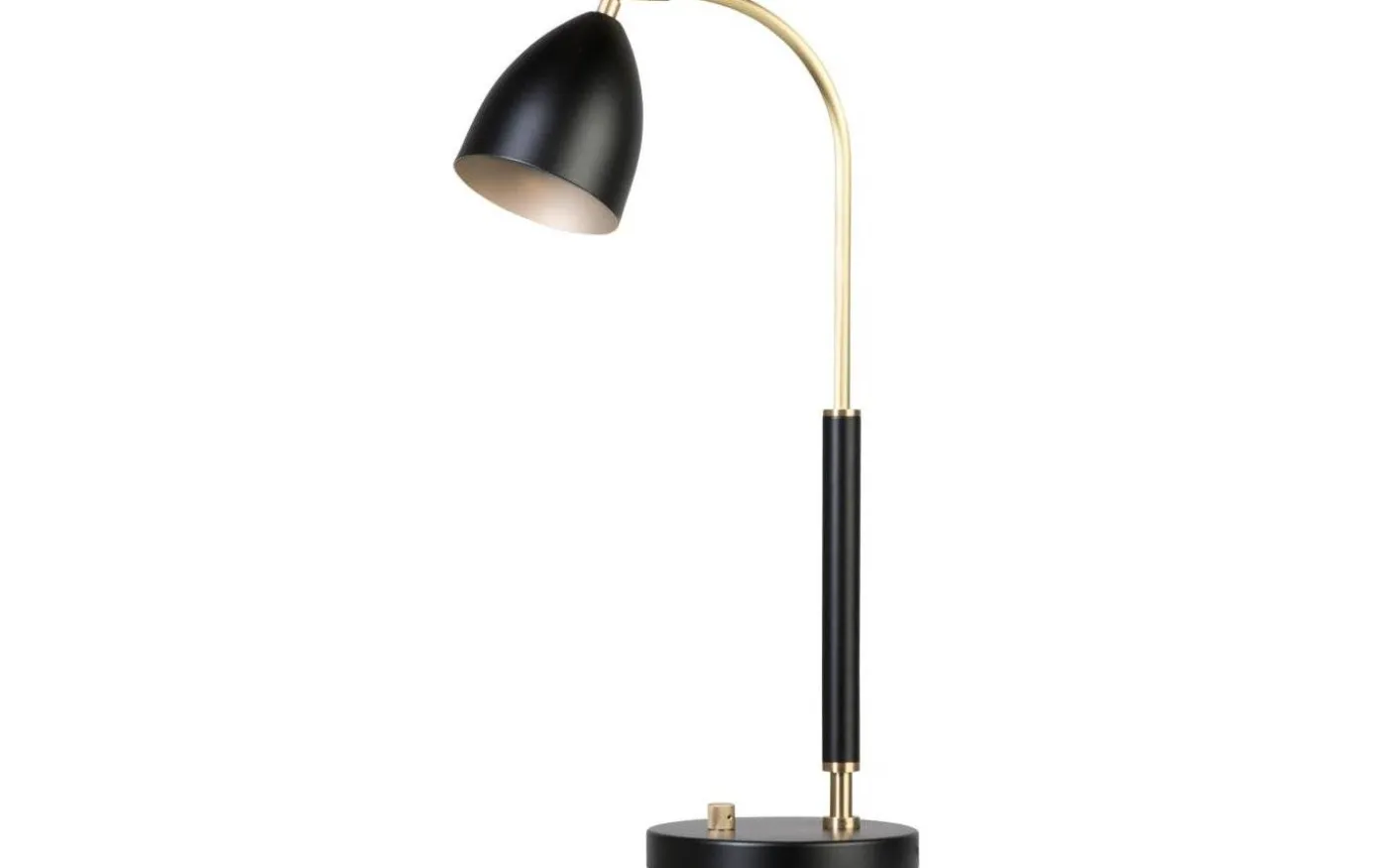 Deluxe Bordslampa 51cm LED GU5,3 Svart/Mässing