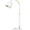 Belid Deluxe Bordslampa 51cm LED GU5,3 Vit/Mässing* Sovrum|Skrivbordslampor