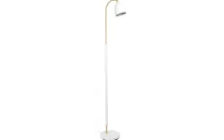Golvläslampor<Belid Deluxe Golvlampa 133cm LED GU5,3 Dimbar Vit/Mässing