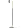 Belid Deluxe Golvlampa 133cm LED GU5,3 Dimbar Grå/Mässing* Vardagsrum|Golvläslampor