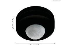 Strömbrytare & Vägguttag<Eglo Detect Me 6 Rörelsedetektor Svart IP44