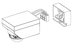 Eglo Detect Me 4 Rörelsesensor Vit IP44* Strömbrytare & Vägguttag