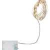 Dew Drop Batteridriven Ljusslinga 4m Varmvit Silver