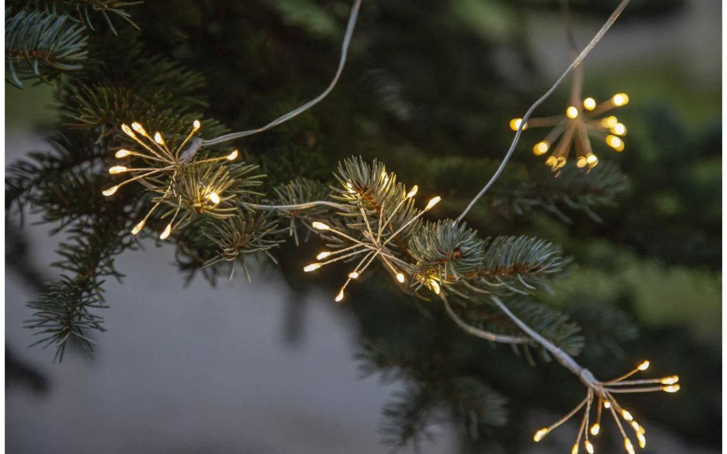 Star Trading Dew Drop Flower Batteridriven Ljusslinga 2,1m Silver IP44* Batterislingor|Dew Drop Slingor