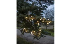 Star Trading Dew Drop Flower Batteridriven Ljusslinga 2,1m Silver IP44* Batterislingor|Dew Drop Slingor