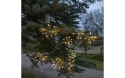 Star Trading Dew Drop Flower Batteridriven Ljusslinga 2,1m Silver IP44* Batterislingor|Dew Drop Slingor