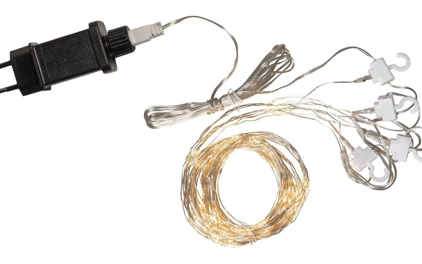 Dew Drop Ljusgardin 1x2m 3000K Silver