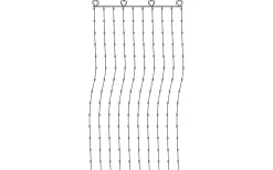 Dew Drop Ljusgardin 1x2m 3000K Silver