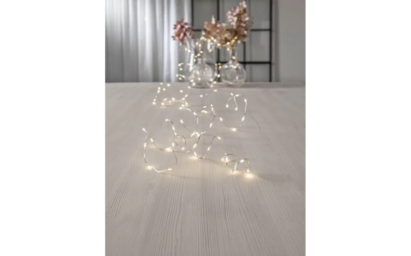 Dew Drop Ljusslinga 5m Silver Varmvit