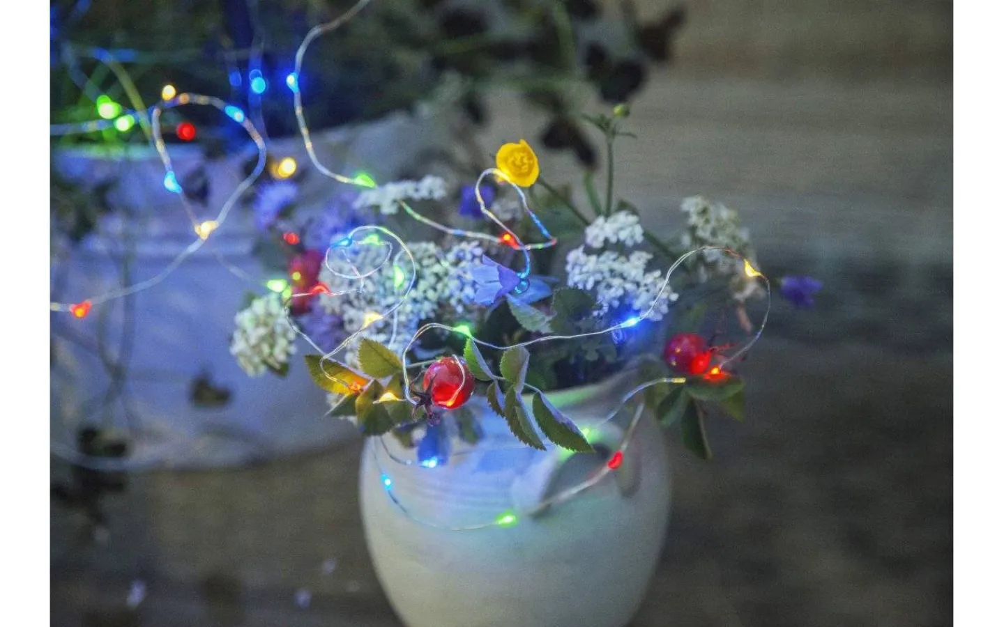 Solcellslampor Dekoration|Visa Alla Solcellslampor<Star Trading Dew Drop Ljusslinga Solcell LED Multi 5m