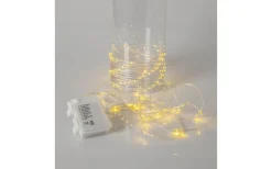 Dew Drop Micro Batteridriven Ljusslinga 7,2m Transparent Varmvit med Chaser