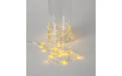 Dew Drop Micro Batteridriven Ljusslinga 7,2m Transparent Varmvit med Chaser