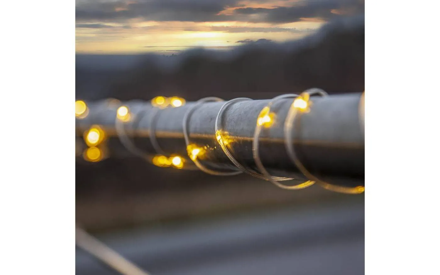 Dew Drop Micro Ljusslinga 15m Transparent Varmvit IP44