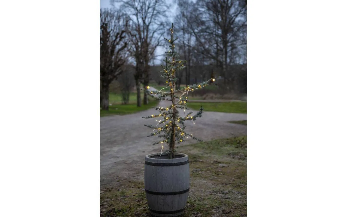 Dew Drop Micro Ljusslinga 15m Transparent Varmvit IP44