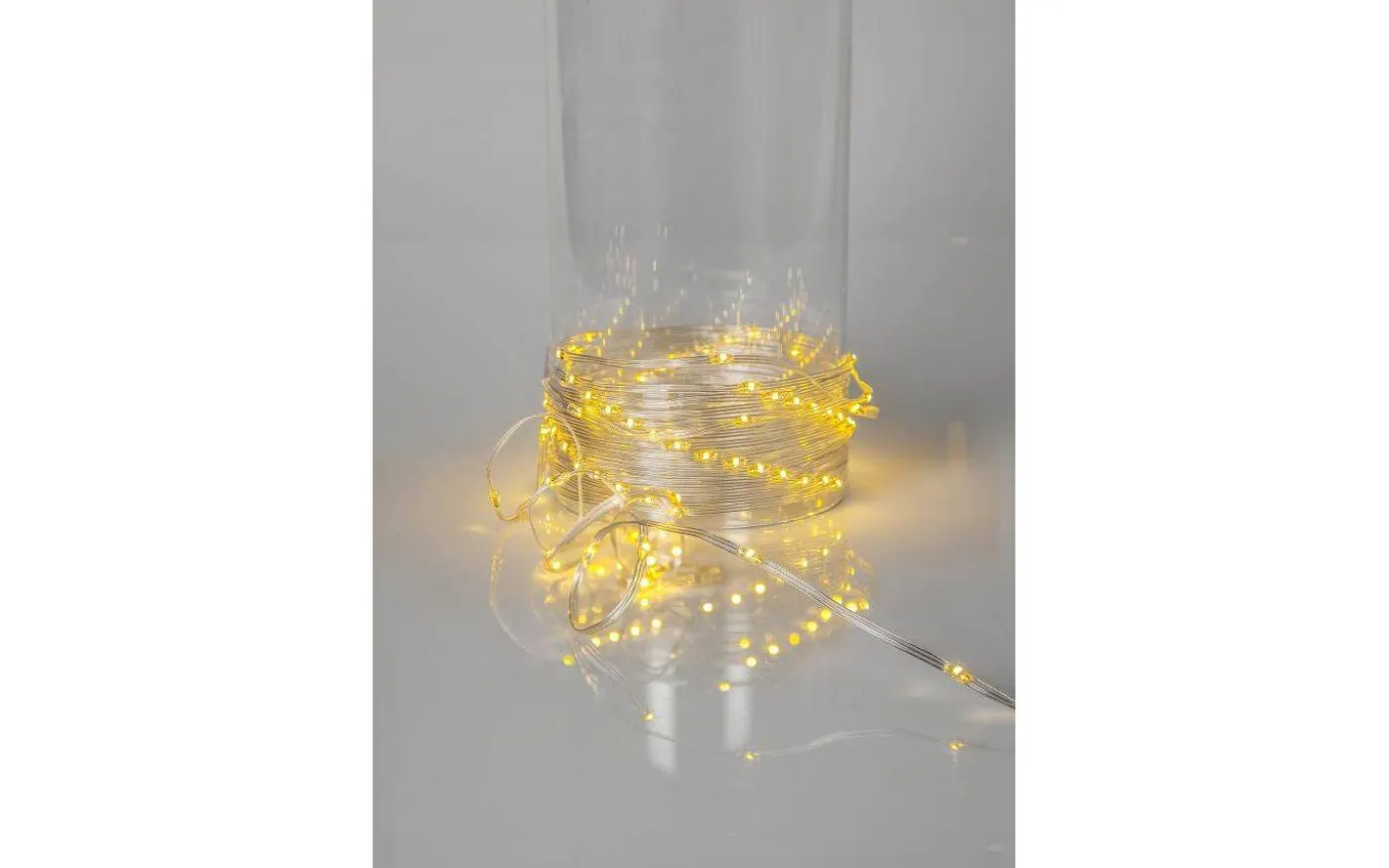 Dew Drop Micro Ljusslinga 15m Transparent Varmvit IP44