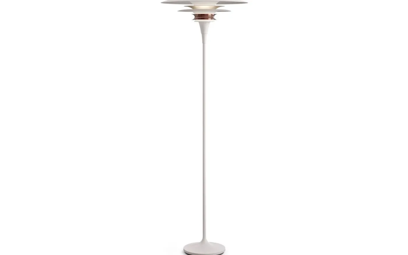 Diablo Golvlampa 149cm Mattvit/Rosé Silver