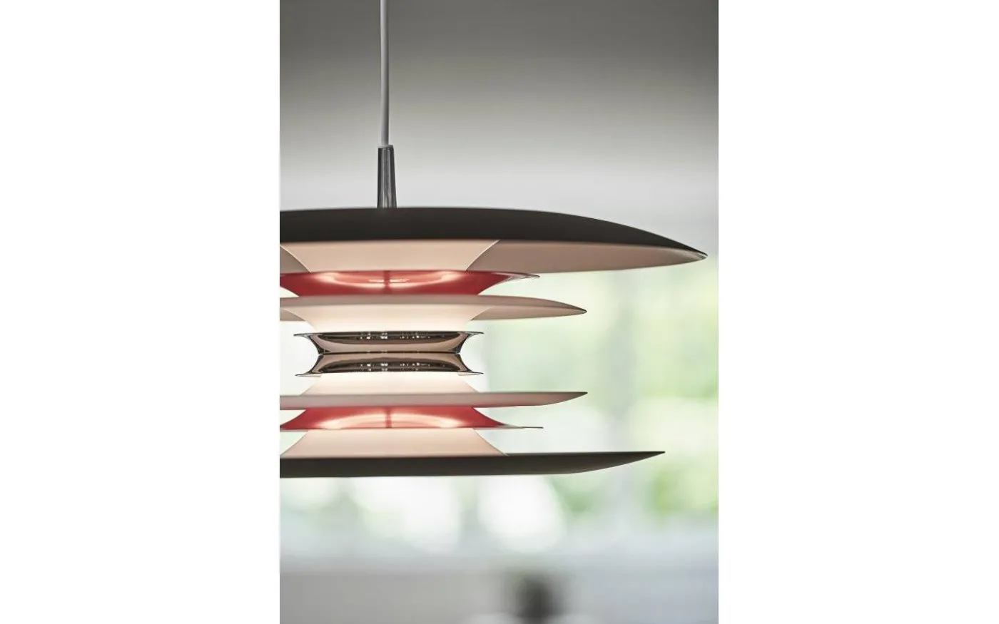 Diablo Taklampa 30cm Svart/Röd