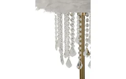 Golvlampor<Mauro Ferretti Diamon Golvlampa Fjädrar 165cm Guld